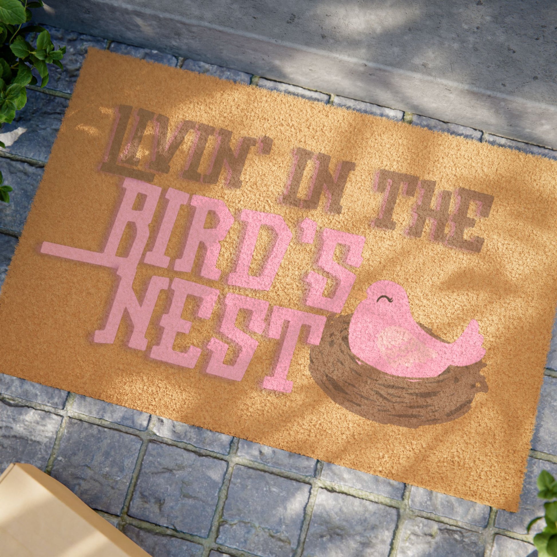 Livin in the Birds Nest Doormat