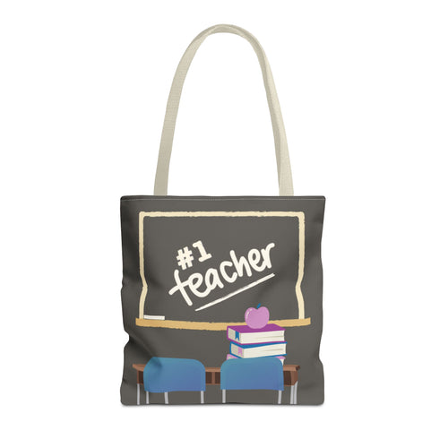 #1 Teacher Tote Bag