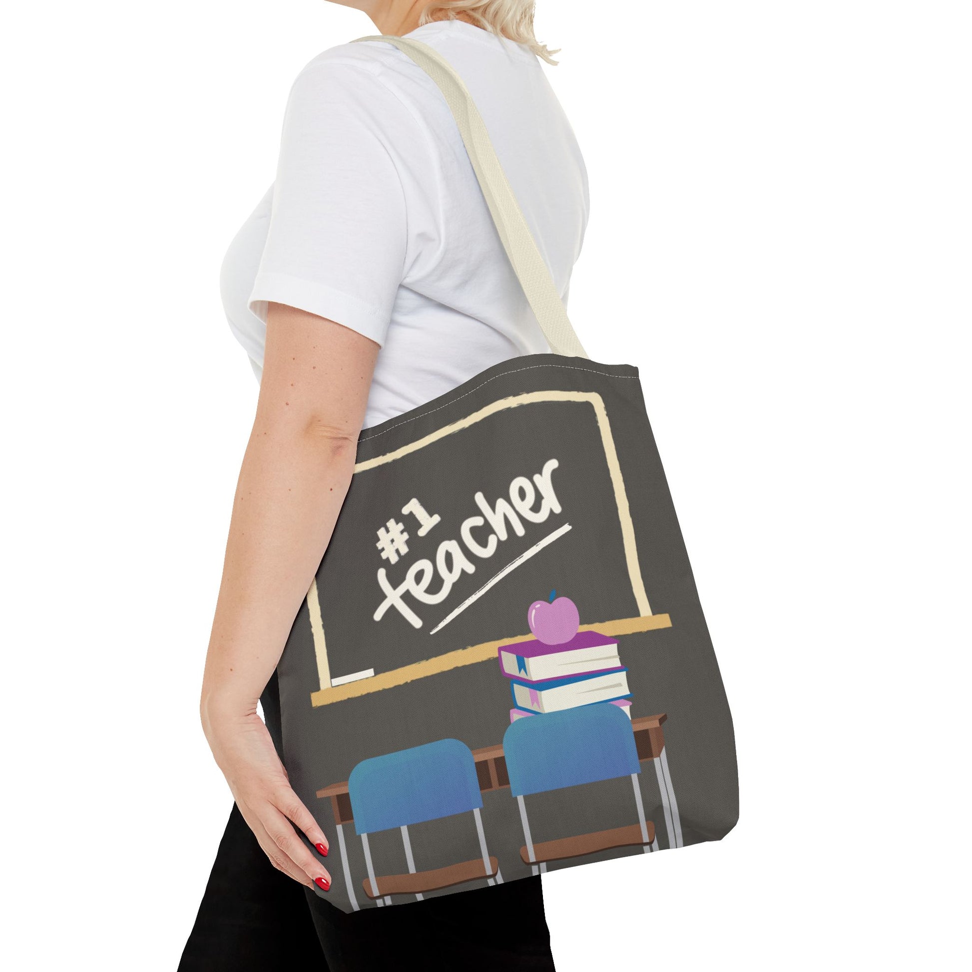 #1 Teacher Tote Bag